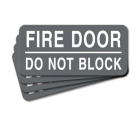 Fire Door - Do Not Block Label - 4 Pack