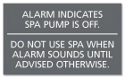 Florida Spa Alarm Rules Sign