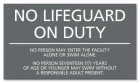 Kentucky No Lifeguard On Duty Sign