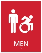 Men Sign w/Male & Dynamic ISA Symbols