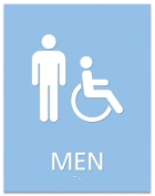 Men Sign w/Male & ISA Symbols