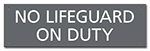Montana No Lifeguard On Duty Sign