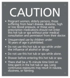 New Jersey Hot Tub Spa Caution Sign