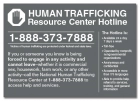 New York Human Trafficking Notice Sign
