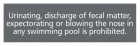 New York Pool Pollution Prohibited Sign