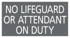 Oklahoma No Lifeguard Sign