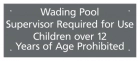 Oklahoma Wading Pool Rules Sign