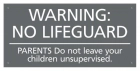 Oregon No Wading Pool Lifeguard Sign