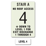 Photoluminescent Stairwell ID  6 Floors or More