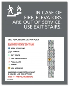Standard Elevator Evacuation Plans - CA Compliant
