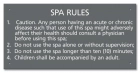 State Pool Sign - Spa Rules - Missouri Compliant