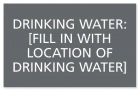 Texas Drinking Water Location Sign