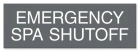Texas Emergency Spa Shutoff Sign