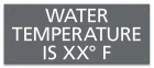 Wisconsin Water Temperature Pool Sign