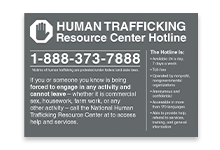 Human Trafficking Signs