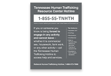 Human Trafficking Signs