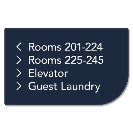 4-Line Directional Sign