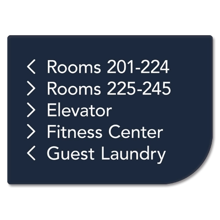 5-Line Directional Sign