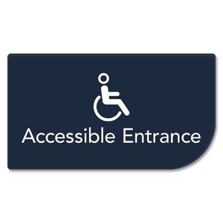 Accessible Entrance Sign w/ISA Symbol