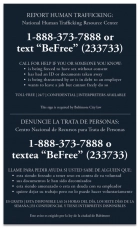 Baltimore, MD Large Human Trafficking Sign - Celtec