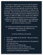 California Spanish Human Trafficking Notice