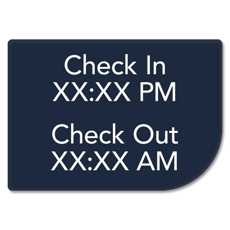 Check In/Check Out Sign