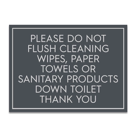 Do Not Flush Sign - A