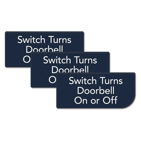 Doorbell Switch Sign - Pack of 3