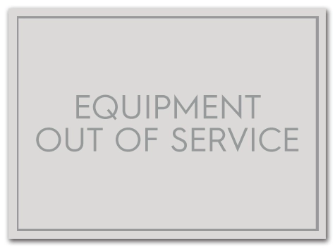"Equipment Out Of Service" Sign - C - 10 Pack
