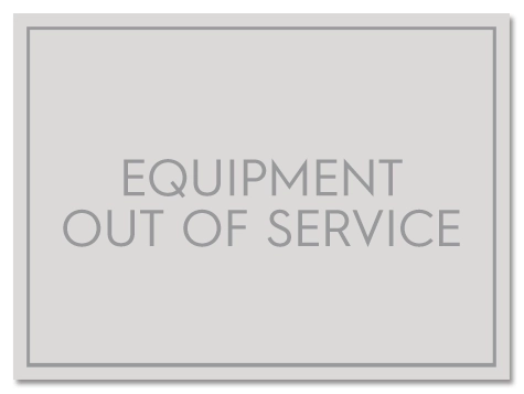 "Equipment Out Of Service" Sign - C