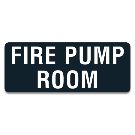 Fire Pump Room Label