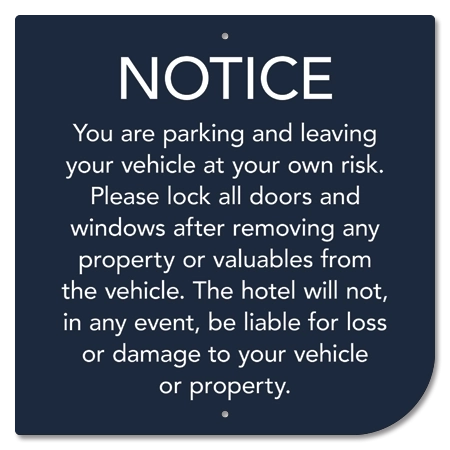 Guest Notice Parking Sign
