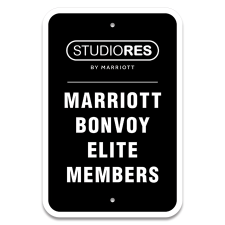 Marriott Elite Members Parking Sign - Does not include post and base.