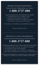 Maryland Large Human Trafficking Notice - Acrylic