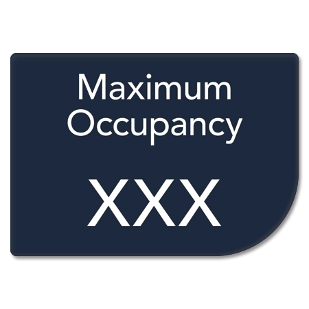 Maximum Occupancy Sign