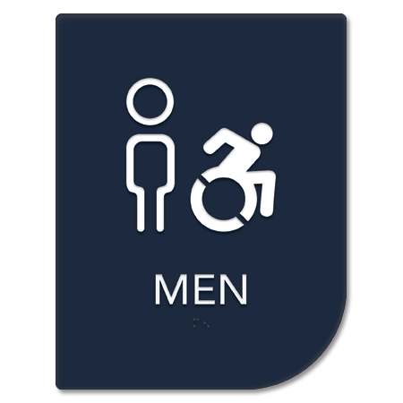 Men Sign w/Male & Dynamic ISA Symbols