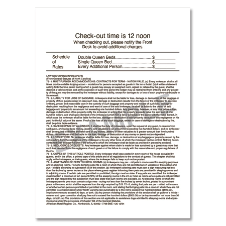 State Law Insert Card - Package of 5