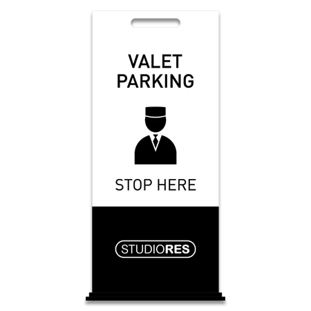 Valet Parking Free-Standing Floor Sign