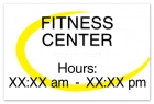 4-Line Common Room Sign w/Hours