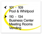 6-Line Directional Sign