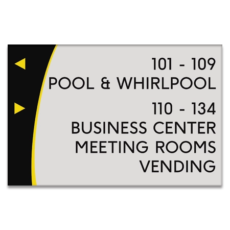 6-Line Directional Sign