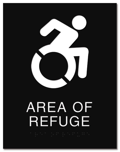 Area of Refuge Sign - Dynamic ISA Symbol