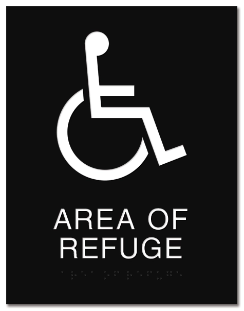 Area of Refuge Sign - ISA Symbol