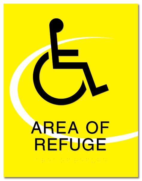 Area of Refuge Sign - ISA Symbol