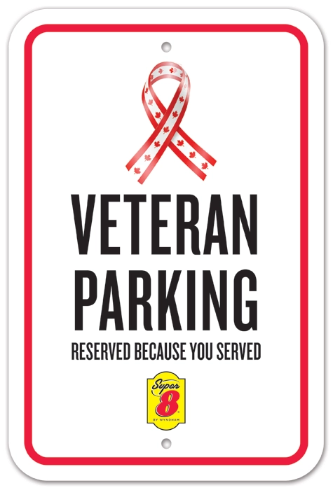 Canada Veteran Parking Sign