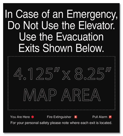 Elevator Evacuation Map (Evacuation Exits)