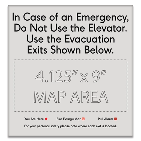 Elevator Evacuation Map (Evacuation Exits)