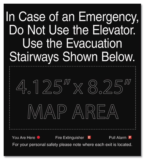 Elevator Evacuation Map (Evacuation Stairways)