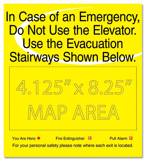 Elevator Evacuation Map (Evacuation Stairways)