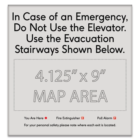 Elevator Evacuation Map (Evacuation Stairways)